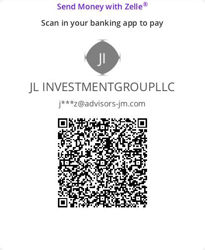 Código QR de Zelle de JL Consulting & Investment Group LLC
